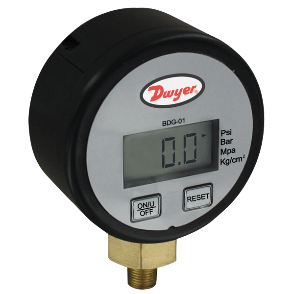 Dwyer Digital Pressure Gauge, Series BDG/WDG